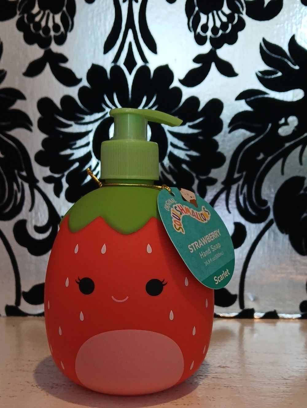 Squishmallows Strawberry Hand Soap Pump
